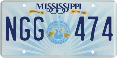 MS license plate NGG474