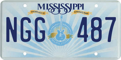 MS license plate NGG487