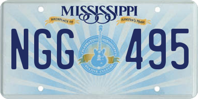 MS license plate NGG495