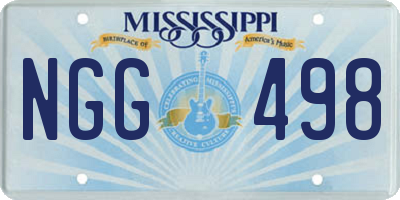 MS license plate NGG498