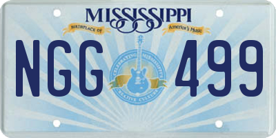 MS license plate NGG499