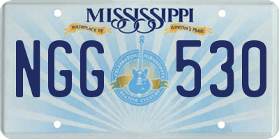 MS license plate NGG530