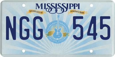 MS license plate NGG545