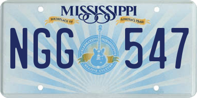 MS license plate NGG547