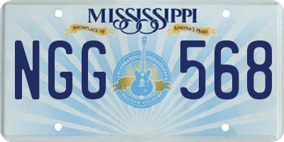MS license plate NGG568