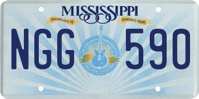 MS license plate NGG590
