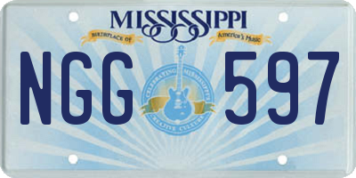 MS license plate NGG597
