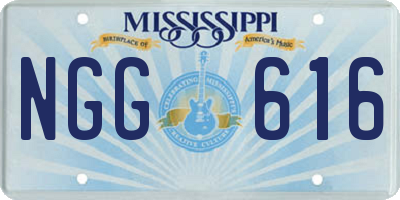 MS license plate NGG616