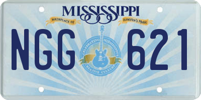 MS license plate NGG621