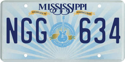 MS license plate NGG634
