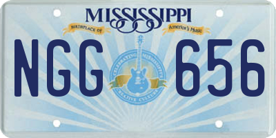 MS license plate NGG656