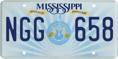 MS license plate NGG658