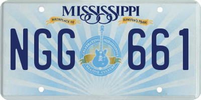 MS license plate NGG661