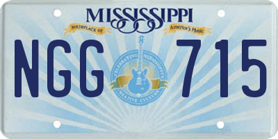 MS license plate NGG715