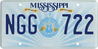 MS license plate NGG722