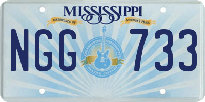 MS license plate NGG733