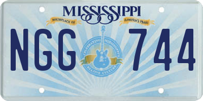 MS license plate NGG744