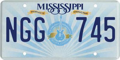 MS license plate NGG745