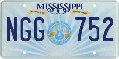 MS license plate NGG752