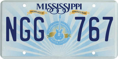 MS license plate NGG767