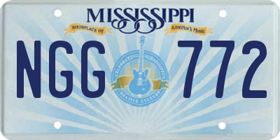 MS license plate NGG772