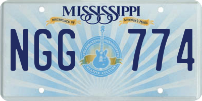 MS license plate NGG774