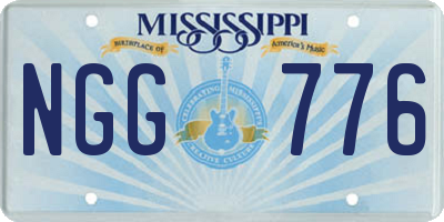 MS license plate NGG776