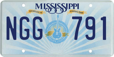 MS license plate NGG791