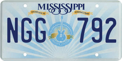 MS license plate NGG792