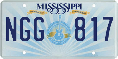 MS license plate NGG817