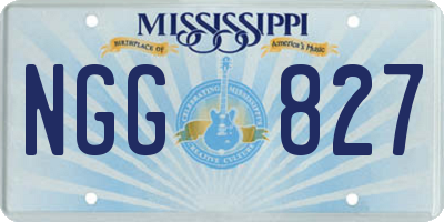 MS license plate NGG827