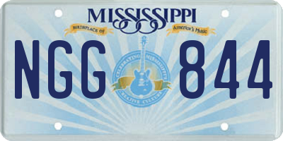 MS license plate NGG844