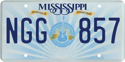 MS license plate NGG857