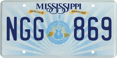MS license plate NGG869