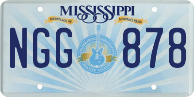 MS license plate NGG878