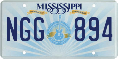 MS license plate NGG894