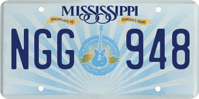 MS license plate NGG948