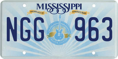 MS license plate NGG963