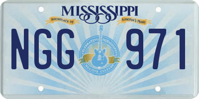 MS license plate NGG971