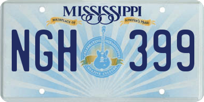 MS license plate NGH399