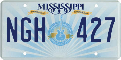 MS license plate NGH427