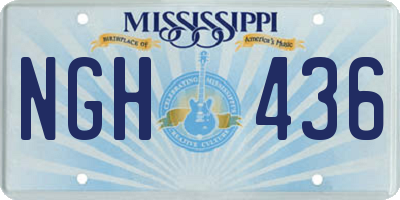 MS license plate NGH436