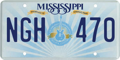 MS license plate NGH470