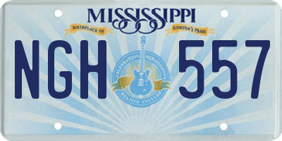 MS license plate NGH557