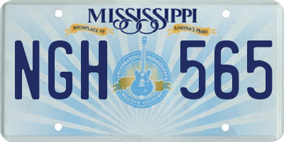 MS license plate NGH565
