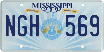 MS license plate NGH569
