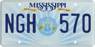 MS license plate NGH570
