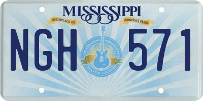 MS license plate NGH571