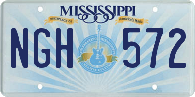 MS license plate NGH572