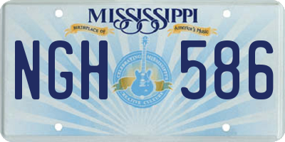 MS license plate NGH586